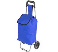 Einkaufstrolley - 27 Liter blau - 600D Polyester - mit extra Fach - Abnehmbare & regenfeste Tasche - / Klappbarer Shopper/Einkaufsroller/Handwagen