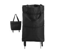 Einkaufstrolley klappbar 2 in 1 mit n und Tasche für Einkauf Wäsche | Leichter und kompakter Handwagen mit 45L Fassungsvermögen. Schnell aufklappbar und einfach zu verstauen.