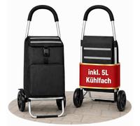 Einkaufstrolley klappbar 56L mit separatem Kühlfach 5L Wasserdicht