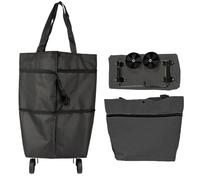 Einkaufstrolley mit Rädern, Faltbare Einkaufstasche, Abnehmbare Einkaufstasche, Oxford Cloth, Zusammenklappbarer Einkaufswagen, Wiederverwendbarer Einkaufswagen für Supermarkt