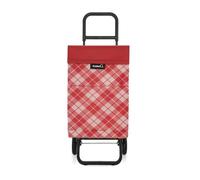 Einkaufstrolley mit vier Rädern, großes Fassungsvermögen von 48 l, faltbar, abnehmbare Einkaufstasche, Maße 97 x 41 x 45 cm