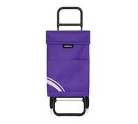 Einkaufstrolley mit vier Rädern, großes Fassungsvermögen von 48 l, faltbar, abnehmbare Einkaufstasche, Maße 97 x 41 x 45 cm. (E)