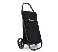 Einkaufstrolley Rolser COM MF Black Tube 2 große Räder - Schwarz