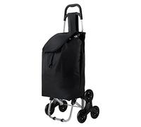 Einkaufstrolley Treppensteiger Klappbarer Einkaufswagen Schwarz Shopping Trolley Einkaufstasche Einkaufsroller
