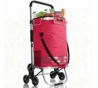 Einkaufstrolley Treppensteiger Rot