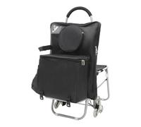 Einkaufswagen Einkaufstrolley Treppensteiger Einkaufstrolley Mit Sitz, Faltbarer Einkaufswagen, Treppensteigen, Tragbarer Handwagen, Einkaufstasche Mit Rädern Einkaufswagen Trolley Klappbar