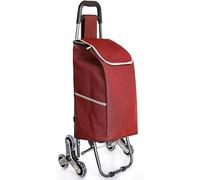 Einkaufswagen Einkaufstrolley Treppensteiger Treppensteigerwagen Mit 6 Rädern, 30 L, Faltbarer Einkaufswagen Mit Wasserdichtem Oxford-Gerinnsel, Strapazierfähig Einkaufswagen Trolley Klappbar ( Color