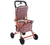 Einkaufswagen, klappbarer Einkaufswagen, Einkaufswagen, 4-Rad-Einkaufswagen, Einkaufswagen für Senioren, zusammenklappbarer Rollator mit Sitz, Türtasche