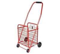 Einkaufswagen Treppensteiger Trolley Kleiner Einkaufswagen, Tragbarer, Zusammenklappbarer Trolley, Kletter-Einkaufswagen, Alter Schwarzer Trolley, Gepäckanhänger Einkaufstrolley Klappbar ( Color : Bla