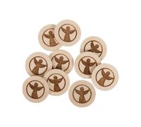 Einkaufswagenchip Holz "Engel" - 10er Pack