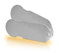 Einkaufswagenlöser Code24 Blanko / Schlüsselanhänger Einkaufschip mit Schlüsselfundservice / Abziehbarer Einkaufswagenchip Metall, Chip Einkaufswagen, Key Finder / 2 Stück