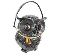 Einkaufszauber Designer Handtasche Eule Schwarz