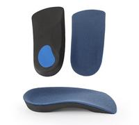 Einlegesohlen, 3/4 lange Ortheseneinlagen, Einlegesohle zur Linderung von Fußgewölbeschmerzen, für Plantarfasziitis, Plattfüße, Überpronation, Linderung von Fersenspornschmerzen