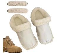 Einlegesohlen, Fleece-Einlegesohlen mit, Unisex-Hausschuhe für den Innenbereich, für den täglichen Spaziergang, Wandern, Winter, Komfort für kalte Füße, Haus kaltes Klima