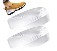 Einlegesohlen zur Erhöhung der Höhe - Halbsohle aus Silikongel Invisible Floral | 1-3 cm verstellbare weiche Lifting Pads | Transparente Fußgewölbeunterstützung
