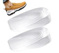 Einlegesohlen zur Erhöhung der Höhe - Halbsohle aus Silikongel Invisible Floral | 1-3 cm verstellbare weiche Lifting Pads | Transparente Fußgewölbeunterstützung