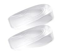 Einlegesohlen zur Erhöhung der Höhe - Halbsohle aus Silikongel Invisible Floral | 1-3 cm verstellbare weiche Lifting Pads | Transparente Fußgewölbeunterstützung
