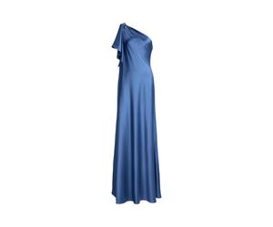 Einschultriges Abendkleid aus Charmeuse 42 Blue