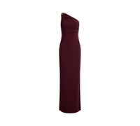 Lauren Ralph Lauren Eng anliegendes Abendkleid mit One-Shoulder in Bordeaux, Größe 46