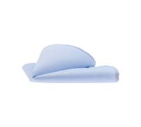 VENTI Einstecktuch aus reiner Baumwolle 25 cm x 25 cm hellblau
