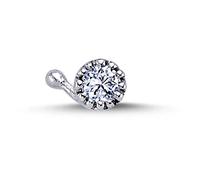 0,07 Carat Diamant Nasenpiercing 750'er 18 Karat Weißgold