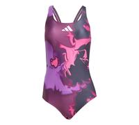 Einteiler Badeanzug Damen mit V-Ausschnitt hinten adidas Tie Dye Graphic Lila 36