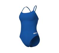 Arena Damen-badeanzug Performance Solid Lace Back Frau Damen Badeanzug Spitze Rücken Fest Blau Größe 42