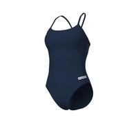 Arena Damen-Badeanzug Performance Team Solid Lace Back – Einteiler, Navy/White, Gr. 40