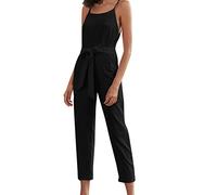 Einteiler Damen, Jumpsuit Elegant Business Playsuit Hosenanzug Kleidung Sommer Leicht Festliches Jumpsuits Anzug Outfit Komplett Hochzeitsgast Romper Overall Festlicher Jumpsuit Damen