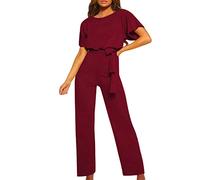 Einteiler Damen, Overall Elegant Jumpsuit Outfit Komplett Sportlich Jumpsuits Hosenanzug Business Romper Sommer Festliche Playsuit Anzug Kleidung Hochzeitsgast Hochzeit Outfit Gast Frau