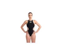 einteiliger badeanzug fur frauen von arena one big logo schwarz silber 36 FR