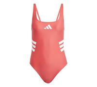 Einteiliger Badeanzug mit U-Rücken für Damen adidas 3-Stripes Rosa 44
