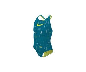einteiliger badeanzug women nike swim spiderback blau grun