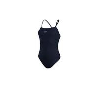 Speedo Damen Badeanzug Eco Endurance+ Thinstrap – chlorbeständig, aus Recyclingmaterial – Blau UK 28