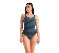Einteiliger Damenswimsuit mit Rückenausschnitt Arena Isabella Grün 44