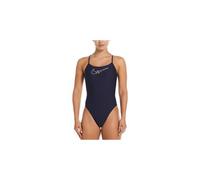 einteiliger nike swim hydrastrong chrome marineblau damen badeanzug