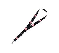 Eintracht Frankfurt Lanyard Logo Schlüsselband in Schwarz mit rotem Eintracht Logo mit Abnehmbarer Schnalle