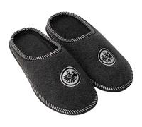 Eintracht Frankfurt Pantoffeln dunkelgrau - Logo - Hausschuhe Filzpantoffel SGE - Diverse Größen Größe 36/37
