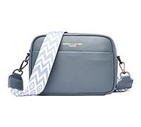 EINYNIUER Crossbody Bag Damen Breiter Gurt Umhängetasche Klein Handtasche Leder Bags For Women Portemonnaie Fashion Moderne Taschen Mit Breitem Schultergurt Brustbeutel blau