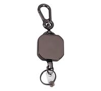 Einziehbarer Schlüsselanhänger,Karabiner Verlängerung mit Kette | Ausziehbarer Ausweisclip - Für Camping, Beruf, Freizeit, Outdoor, Angeln, Events & Arbeitsplatz