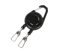 Einziehbares Schlüsselband - doppelköpfiger einziehbarer Gürtelclip - Ausweis-Spule, Schlüsselanhänger, für Outdoor, Camping, Wandern, Angeln, Rucksackreisen, Reiten, Männer und Frauen