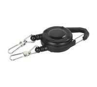 Einziehbares Schlüsselband - mit Karabiner, robuster Schlüsselanhänger, Ausweis-Spule, Schlüsselanhänger, für Outdoor, Angeln, Camping, Klettern, Picknick, Rucksackreisen, Büro, Herren und Damen