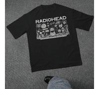 Einzigartig 1Stück Herren 100% Baumwolle T - Shirt, Radiohead Muster Tee für Edgy Looks