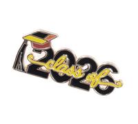 Einzigartige 2026 Jahr Graduate Cap Revers Pin Premium Zn Legierung Klassische Brosche mit lebendigem emailliertem Design Schule Thema Badge Pin, One Size, Wie beschrieben