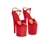 EIS, Absatz-Schuhe, Verführerische Plateau-Sandalette, High Heels, Größe 36-44, Farbe:Rot, Größe:39