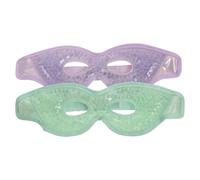Eisaugenpads 2 Stück mit Gummiband aus PVC für Reise und Hotel | Wiederverwendbar, Kaltanwendung im Kühlschrank, Weiche Geloberfläche, für Frauen, Damen