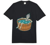 Eisbad Skelett Cold Plunge Lustiges Design Comfort Colors Adult Heavyweight T-Shirt