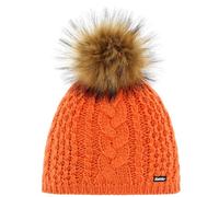Eisbär Afra Lux Strickmütze Beanie Bommelmütze Skimütze Wintermütze Wollmütze Damen - mit Futter, Futter Herbst-Winter Winter