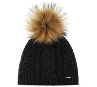 Eisbär Afra Lux Strickmütze Beanie Bommelmütze Skimütze Wintermütze Wollmütze Damen - mit Futter, Futter Herbst-Winter Winter