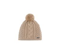 Eisbär Strickmütze (Pompon) Afra Damen - sandsteinbraun - 1 Stück, Größe OneSize